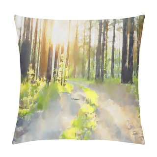 Personality  Watercolor Colorful Illustration Pillow Covers
