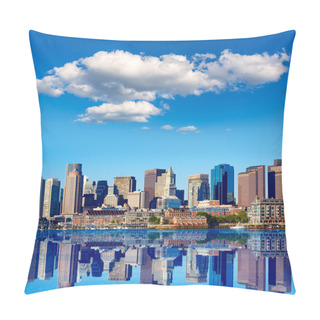 Personality  Boston Massachusetts Skyline From Harbor Pillow Covers