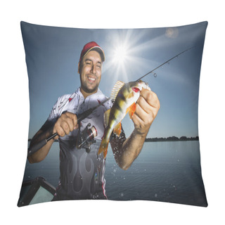 Personality  Angler With Perch Pillow Covers