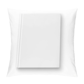 Personality  Blank Book Template With Soft Shadows. Pillow Covers