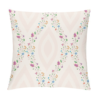 Personality  Seamless Wavy Floral Pattern Pillow Covers
