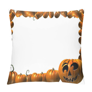 Personality  Pumpkin Halloween Thanksgiving Frame Pillow Covers