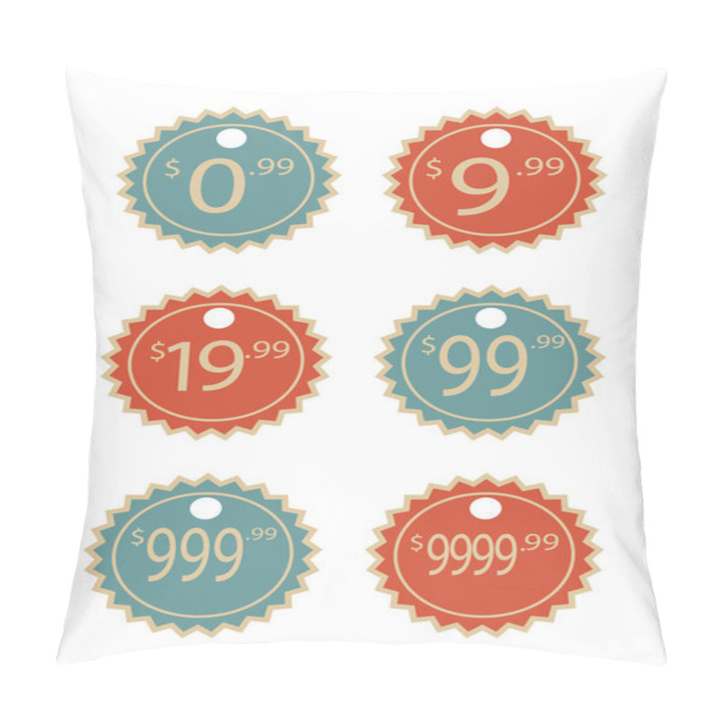 Personality  Vector set of vintage labels pillow covers