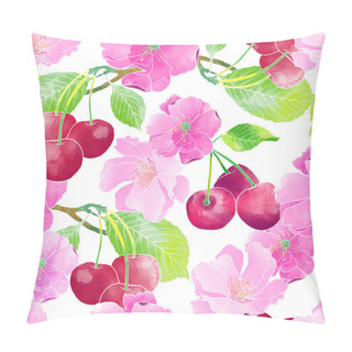 Personality  Watercolor Cherry Blossoms Pillow Covers