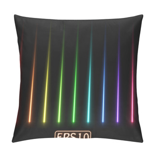 Personality  Laser Rays Pillow Covers