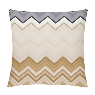 Personality  Chevron Zigzag Beige, Brown Pattern Abstract Art Background, Color Trends Pillow Covers