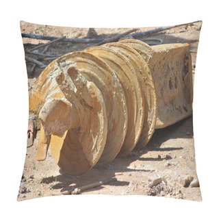 Personality  Bore Pile Rig Auger At The Construction Site Pillow Covers