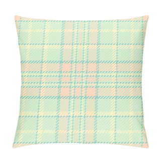 Personality  Texture Textile Vector Of Seamless Background Plaid With A Pattern Fabric Tartan Check In Light And Lemon Chiffon Colors. Pillow Covers