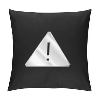 Personality  Attention Silver Plated Metallic Icon Pillow Covers