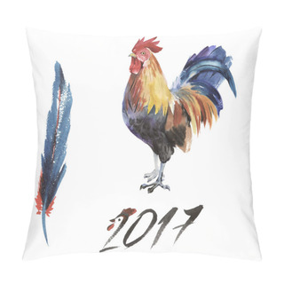 Personality  Christmas Winter Holiday Symbol In A Watercolor Style Isolated Pillow Covers