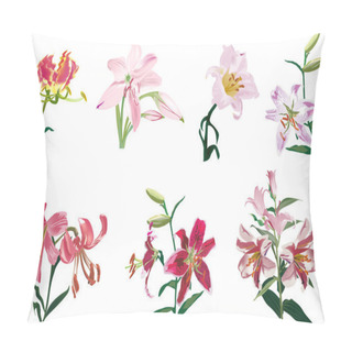 Personality  Seven Lily Flowers Collection Pillow Covers