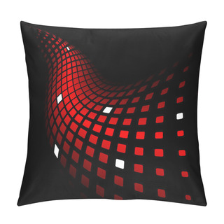 Personality  3d Abstract Dynamic Red Background Pillow Covers