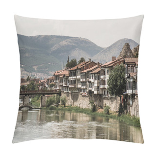 Personality  Traditional Ottoman Houses In Amasya, Turkey Pillow Covers