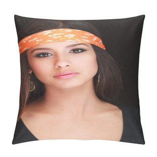 Personality Beautiful Young Woman Pillow Covers