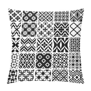 Personality  Set Of Black And White Patterns Pillow Covers