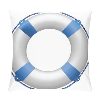 Personality  Life Buoy Blue Pillow Covers