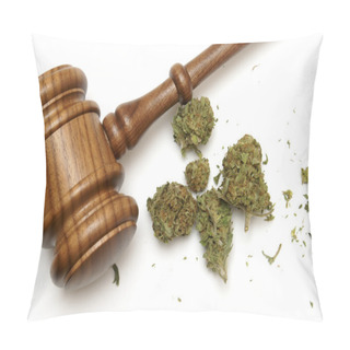 Personality  Law And Marijuana Pillow Covers
