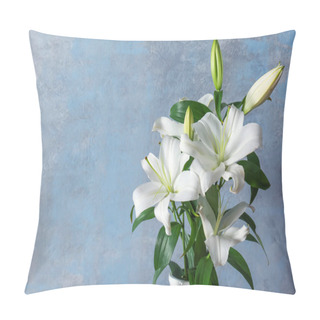 Personality  Beautiful White Lilies   Pillow Covers