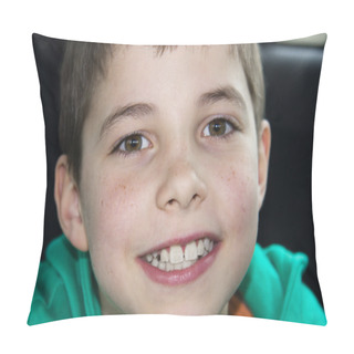 Personality  Closeup Of Cute Young Teen Boy Pillow Covers