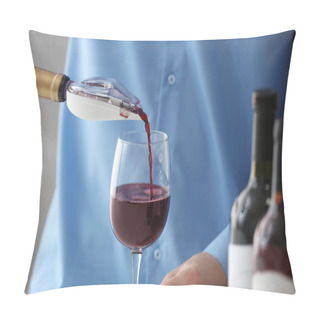 Personality  Sommelier Pouring Red Wine  Pillow Covers