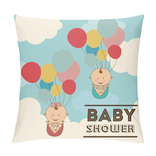 Personality  Baby Shower Design Pillow Covers
