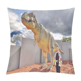 Personality  Dinosaur Exhibition In Finnish Science Centre Heureka Pillow Covers
