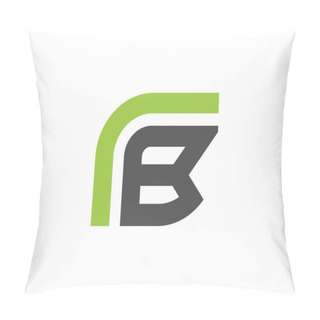 Personality  Minimal Letter Fb Leaf Logo Template Design  Pillow Covers