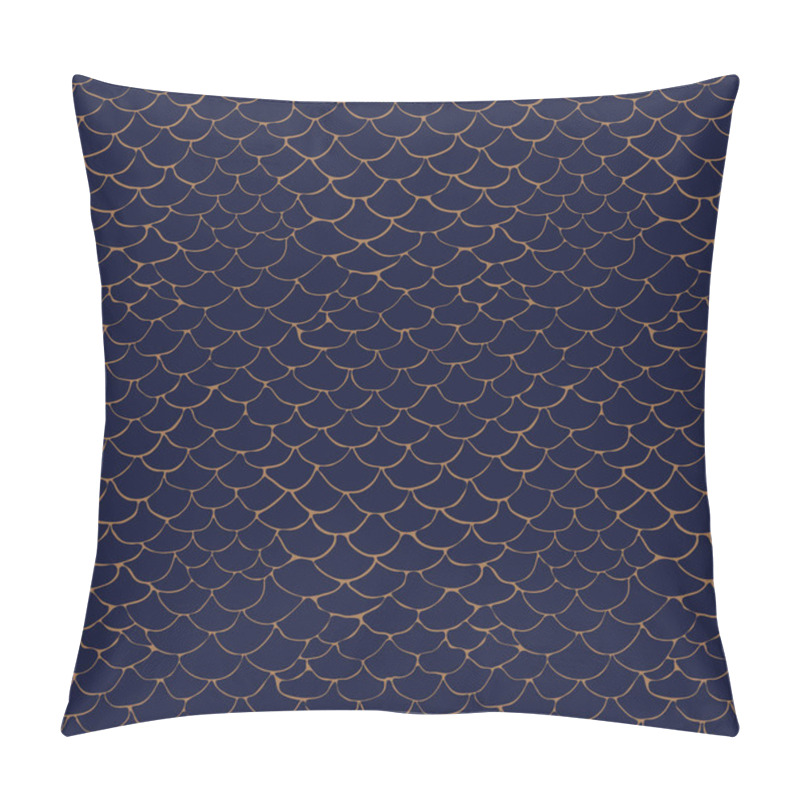 Personality  abstract pattern with stylized sketch pattern, seamless vector pattern on blue background pillow covers