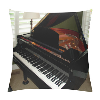 Personality  Black Grand Piano Pillow Covers