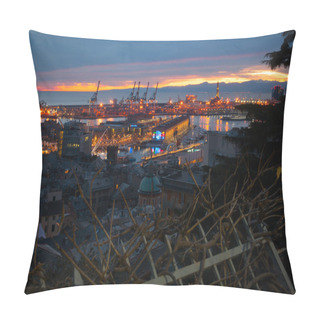Personality  Old Port, Genoa Pillow Covers