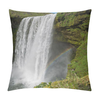 Personality  Skogafoss Waterfall Pillow Covers