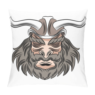 Personality  Viking Male Warrior Cartoon Pillow Covers