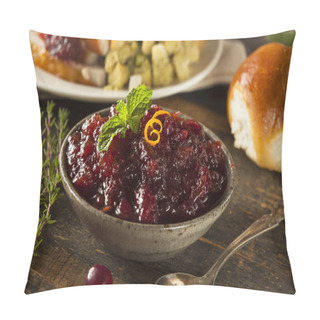 Personality  Homemade Red Cranberry Sauce Pillow Covers