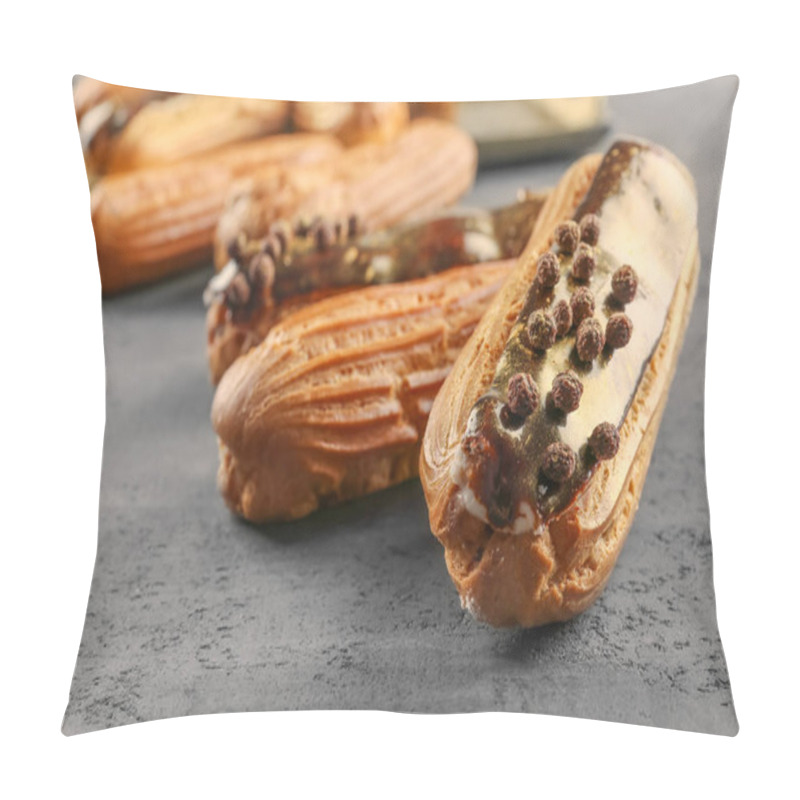 Personality  Delicious glazed eclairs pillow covers