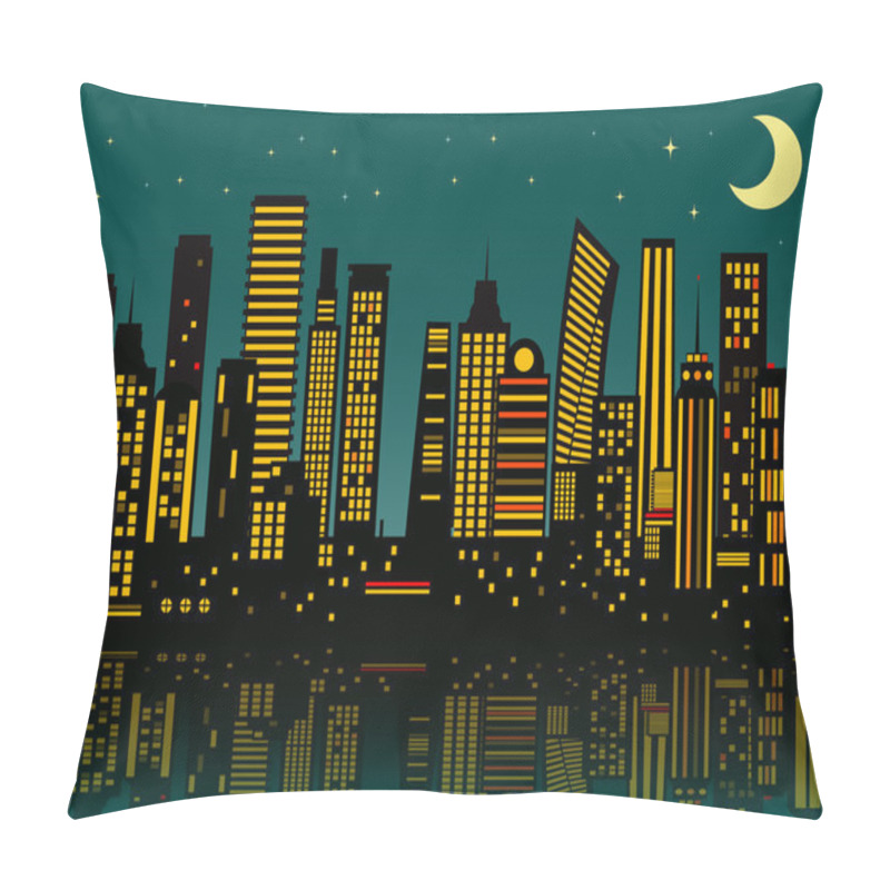 Personality  Cartoon Night City Pillow Covers