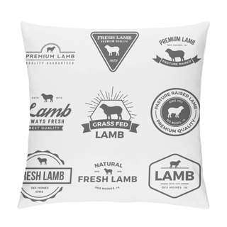 Personality  Set Of Premium Lamb Labels, Badges Pillow Covers