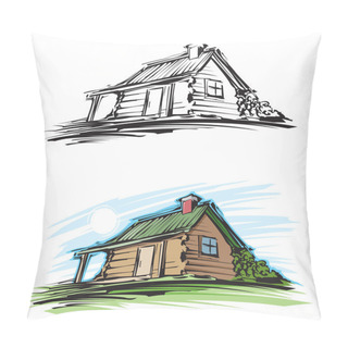 Personality  Log Cabin Pillow Covers