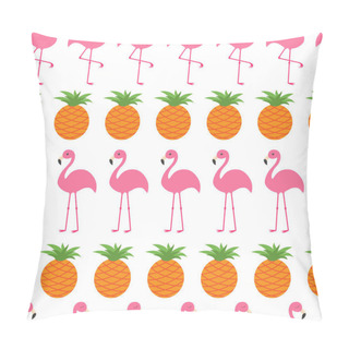 Personality  Pineapples And Pink Flamingos Pillow Covers