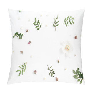 Personality  Floral Frame With Space For Text   Pillow Covers