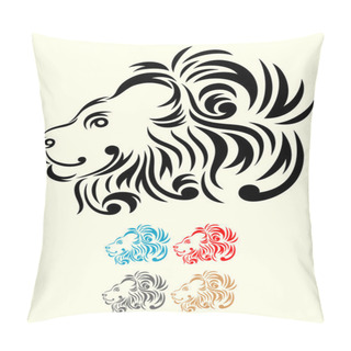 Personality  Lion Head Ornament Pillow Covers