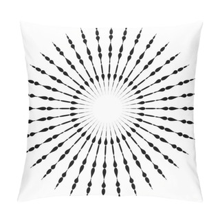 Personality  Circular Abstract Element.   Pillow Covers