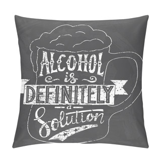 Personality  Hand- Drawn Lettering On The Chalkboard Pillow Covers