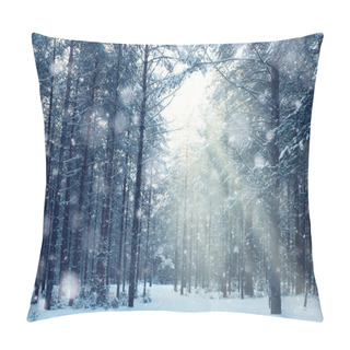 Personality  Magical Winter Forest Pillow Covers