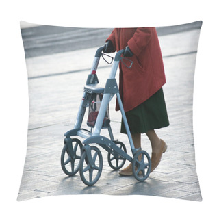 Personality  Grandma With Walker Pillow Covers
