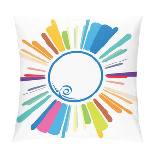 Personality  Sun Symbol. Pillow Covers