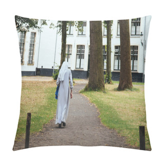 Personality  Nun Walk On The Park Pillow Covers