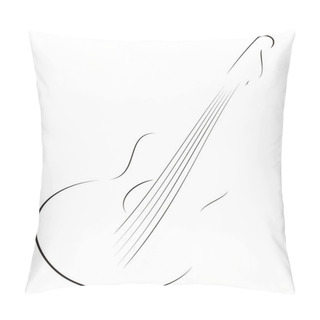 Personality  Guitar Sketch Pillow Covers