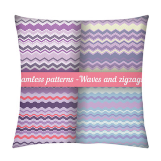 Personality  Waves And Zigzags Pillow Covers