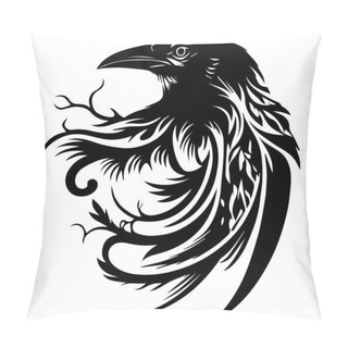 Personality  Tribal Raven Bird Celtic Tattoo Pillow Covers