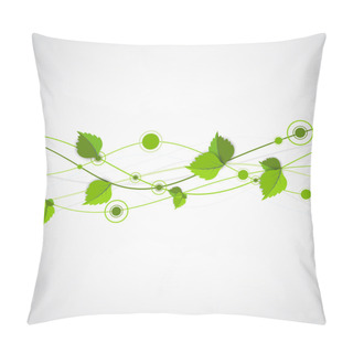 Personality  Green Leaves Background Pillow Covers